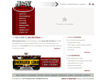 Tablet Screenshot of jntrucking.com